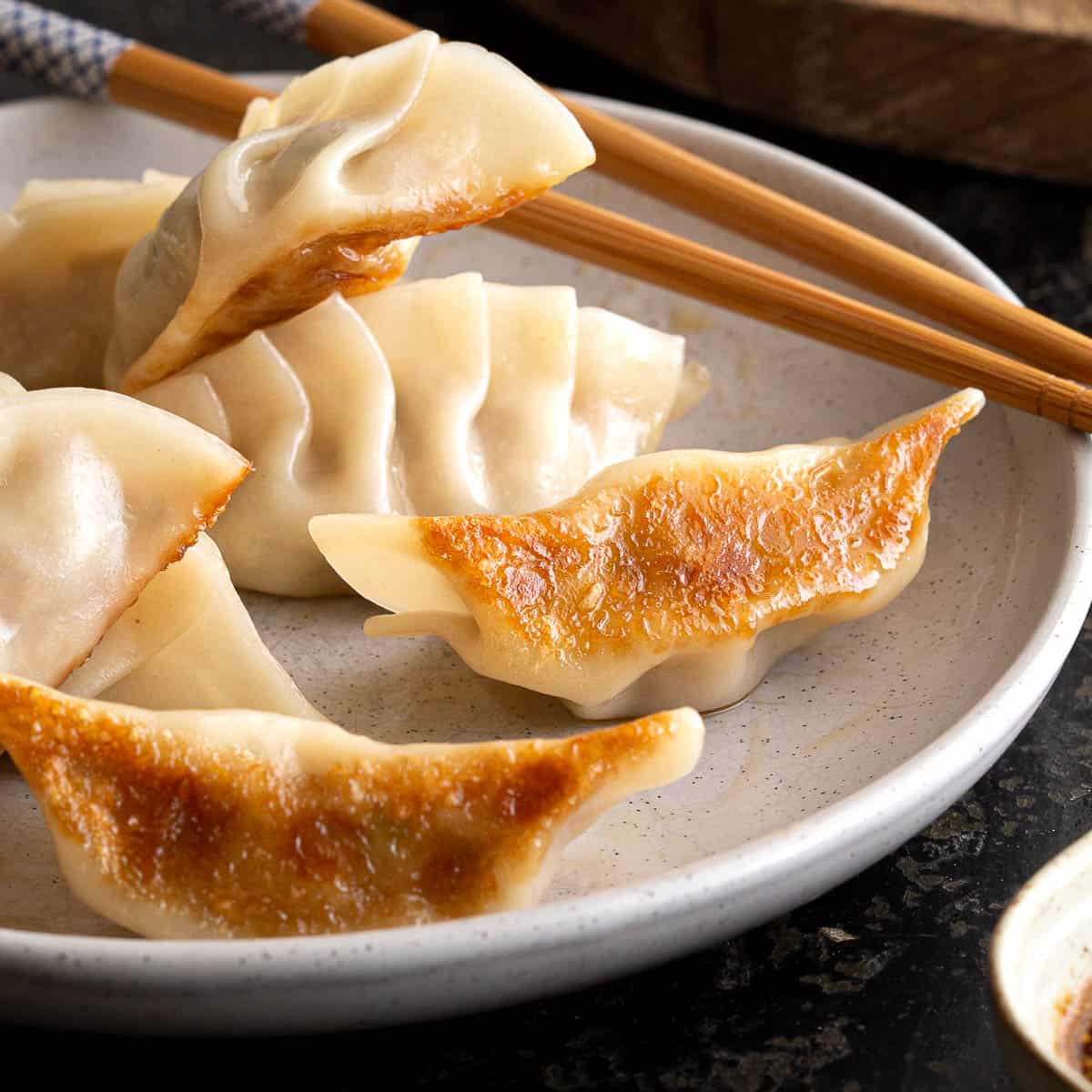 plate of gyoza